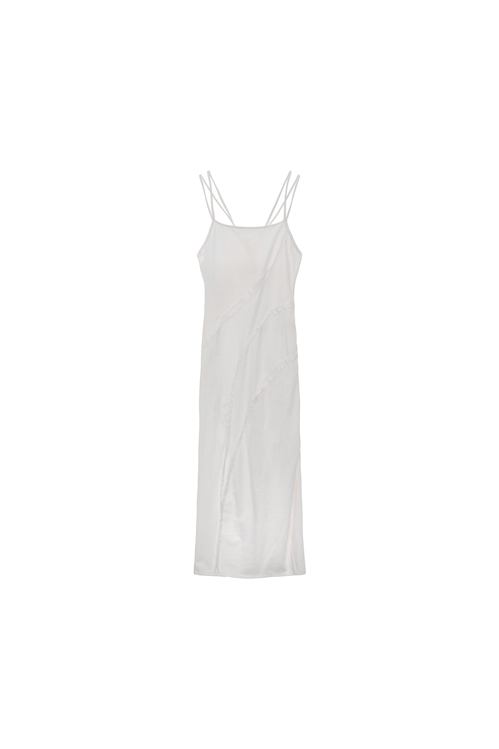 Matin Kim - Cut Out Layered Maxi Dress (White) product image 1 | TRAB K-Fashion Australia