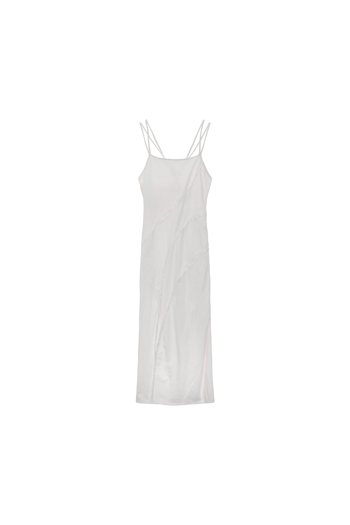 Matin Kim - Cut Out Layered Maxi Dress (White) product image 1 | TRAB K-Fashion Australia