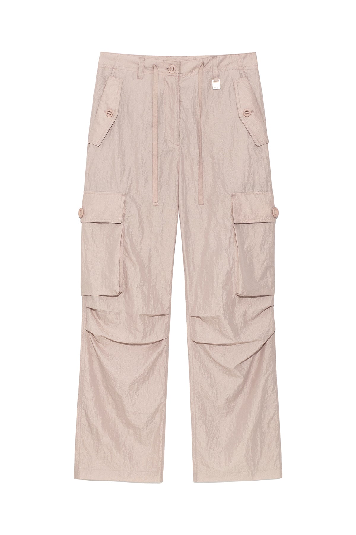 Matin Kim - String Nylon Cargo Pants (Light Pink) product image 1 | TRAB K-Fashion Australia