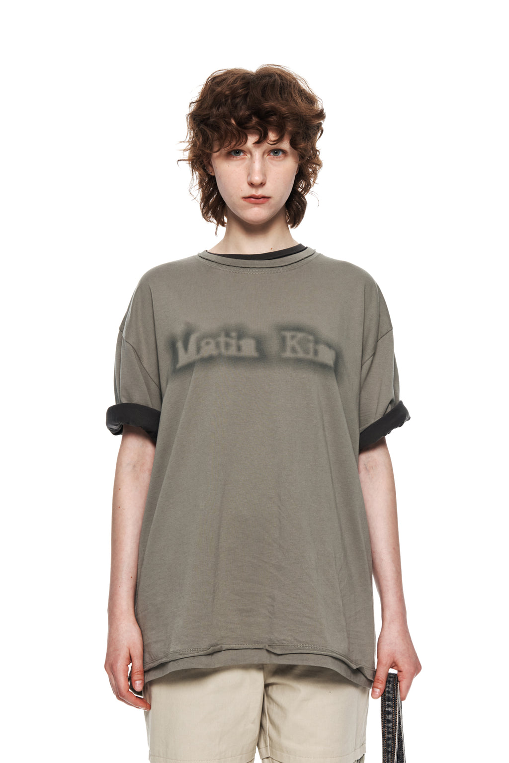 Matin Kim - Matin Shade Logo Top (Khaki) product image 5 | TRAB K-Fashion Australia