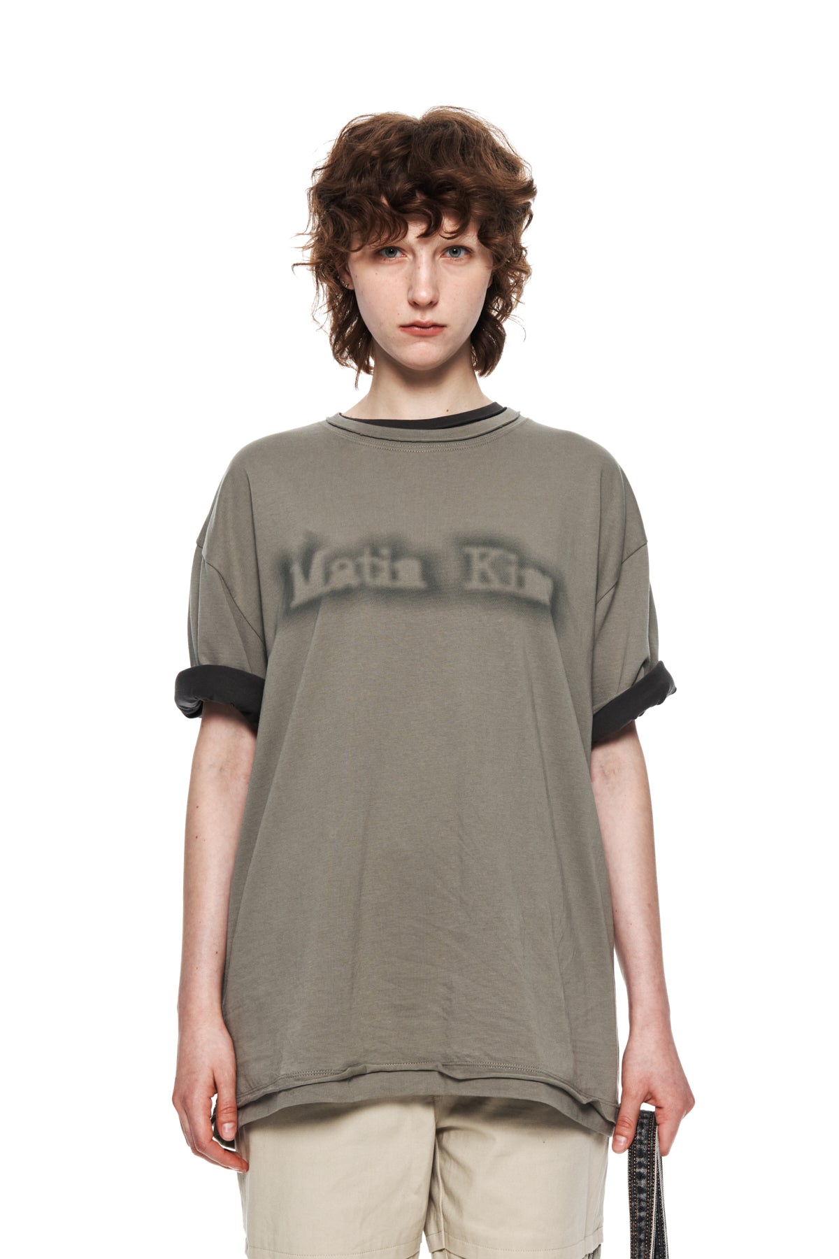 Matin Kim - Matin Shade Logo Top (Khaki) product image 5 | TRAB K-Fashion Australia