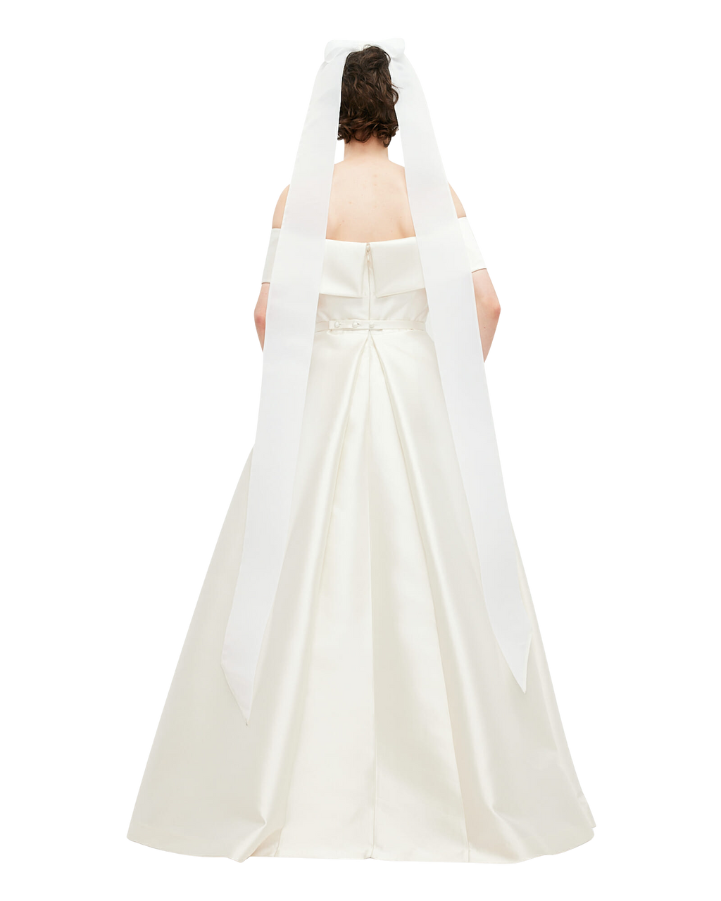 Kimhe Kim - Medium Ribbon Hair Clip (White) product image 4 | TRAB K-Fashion Australia