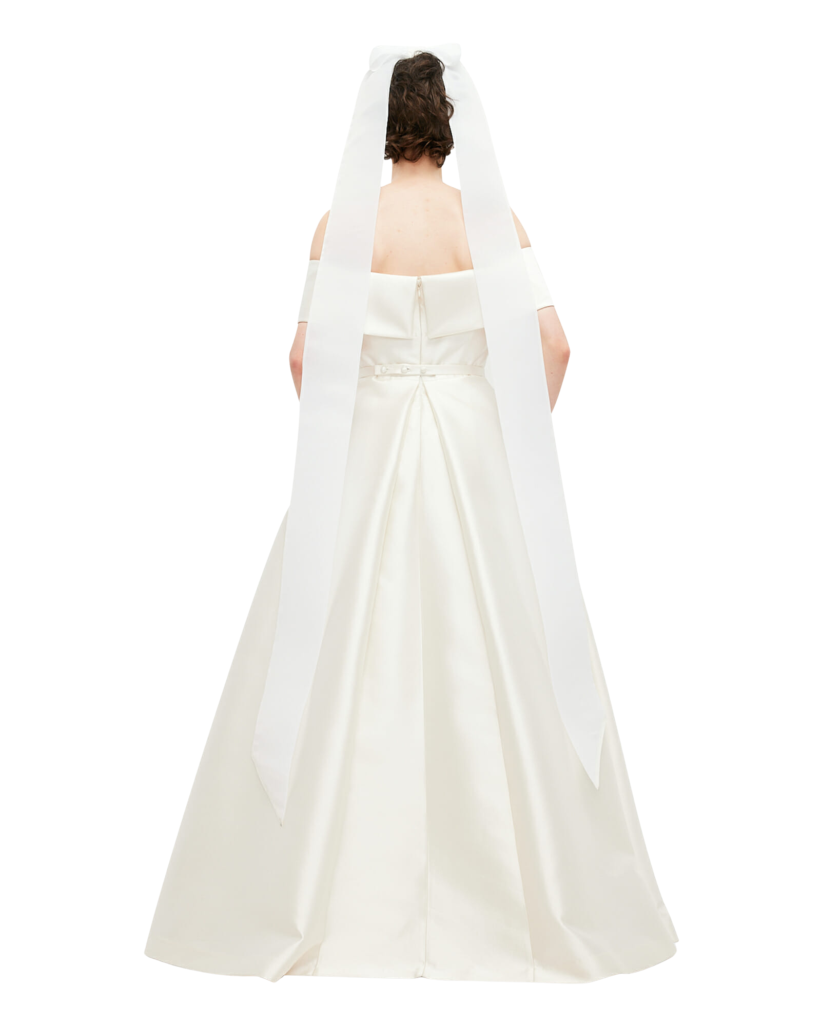Kimhe Kim - Medium Ribbon Hair Clip (White) product image 4 | TRAB K-Fashion Australia