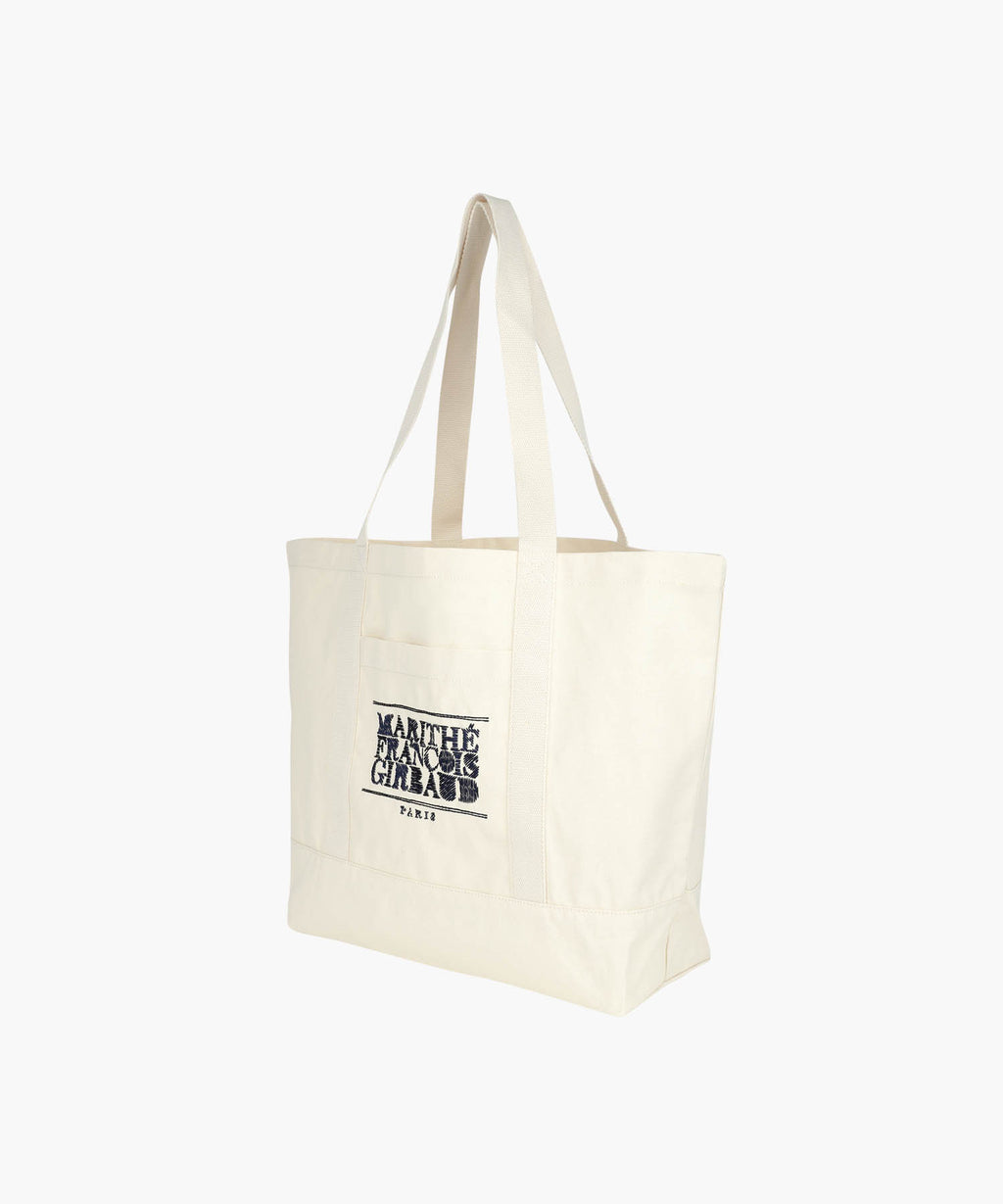 Marithe & Francois Girbaud - Drawing Classic Logo Big Eco Bag (Natural) product image 2 | TRAB K-Fashion Australia