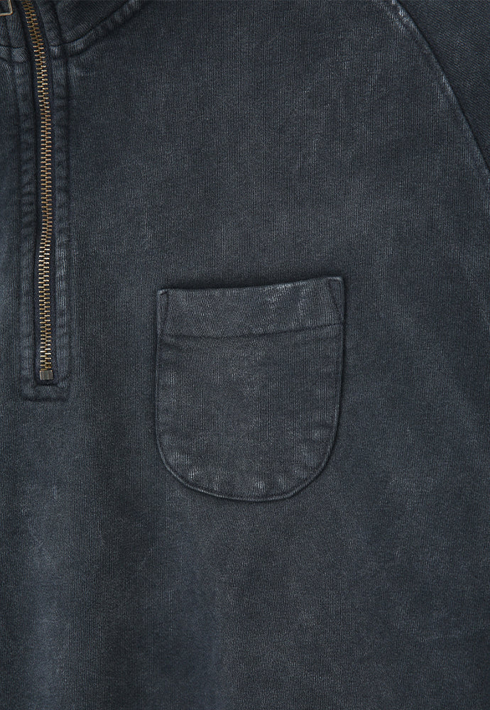 Art if acts - Garment Dyed Half Zipup Sweat (Bleach Navy) product image 10 | TRAB K-Fashion Australia