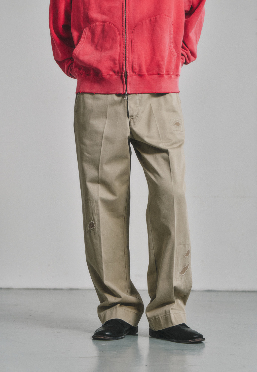 Art if acts - Sashiko Chino Pants (Beige) product image 14 | TRAB K-Fashion Australia