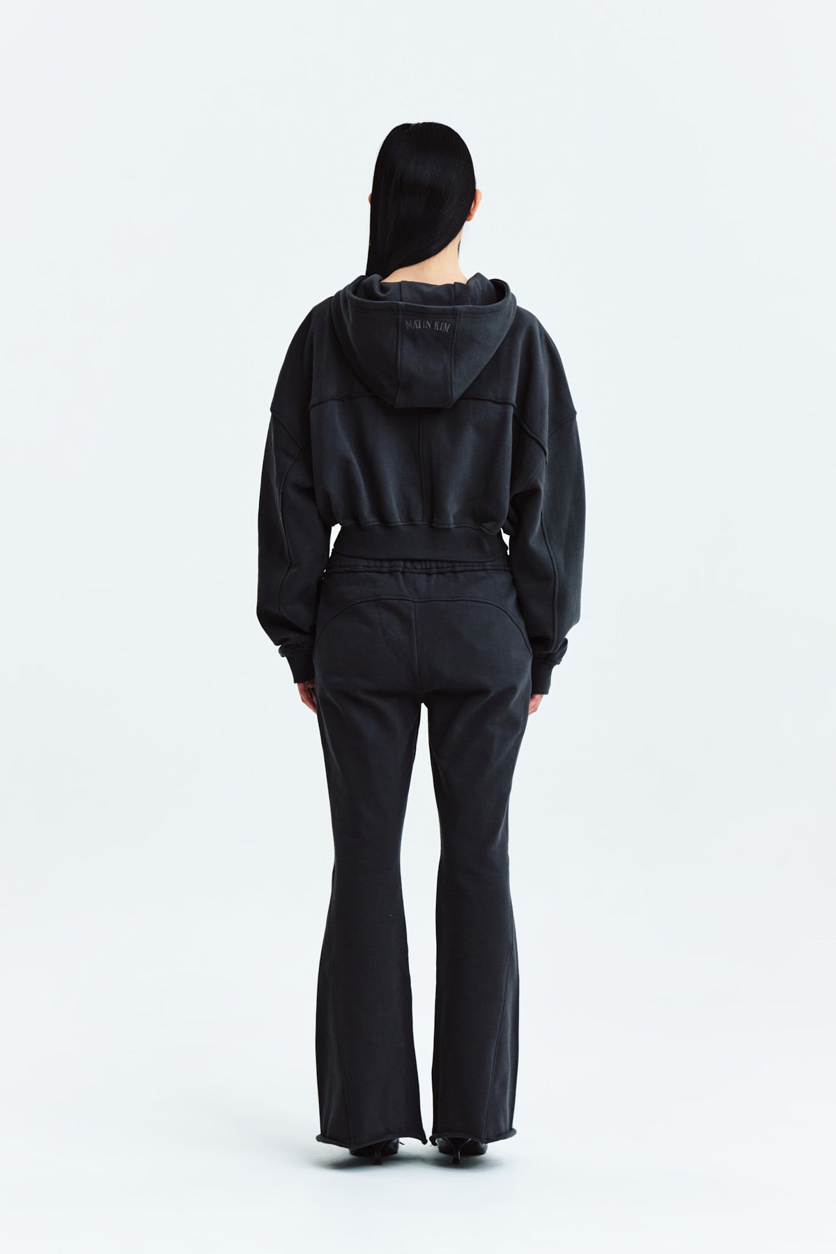 Matin Kim - Cut Out Detail Sweatpants (Charcoal) product image 7 | TRAB K-Fashion Australia