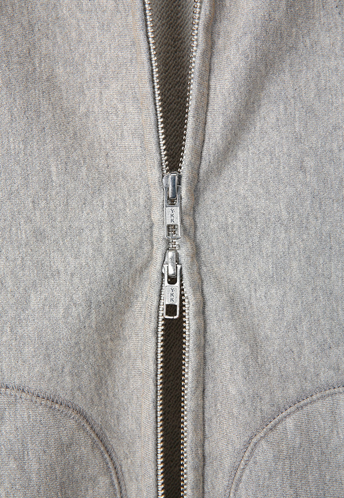Art if acts - Garment Dyed Sweat Hooded Zip-Up (Melange Grey) product image 10 | TRAB K-Fashion Australia