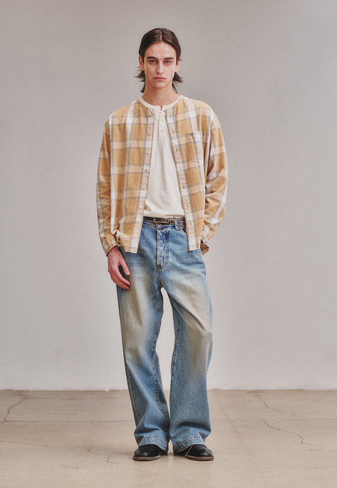 Art if acts - Vintage Wide Denim Pants (Washed Blue) product image 2 | TRAB K-Fashion Australia