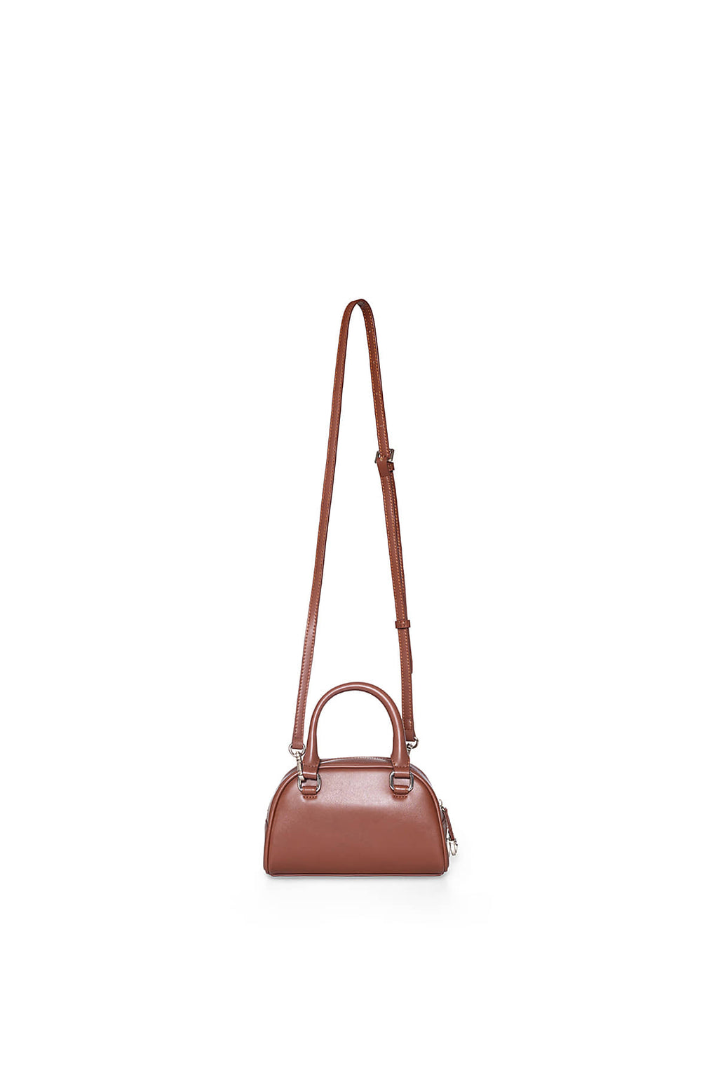 Matin Kim - Halfmoon Baby Bowling Bag (Brown) product image 2 | TRAB K-Fashion Australia