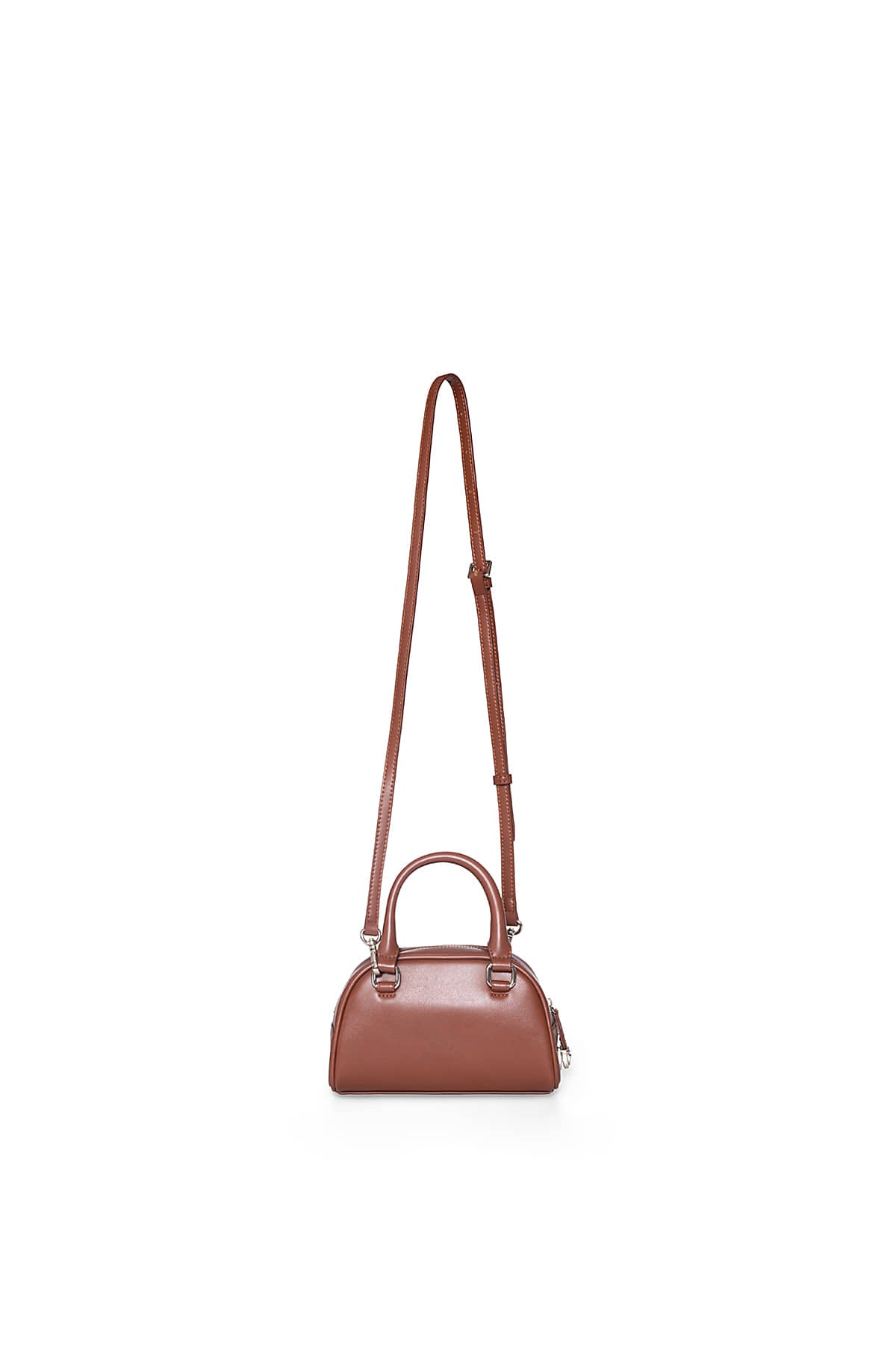 Matin Kim - Halfmoon Baby Bowling Bag (Brown) product image 2 | TRAB K-Fashion Australia