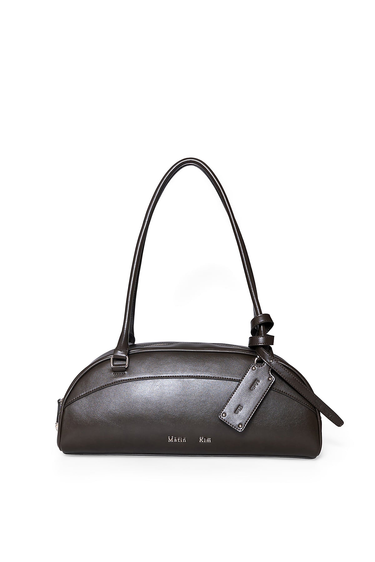 Matin Kim - Halfmoon Bowling Bag (Dark Khaki) product image 1 | TRAB K-Fashion Australia