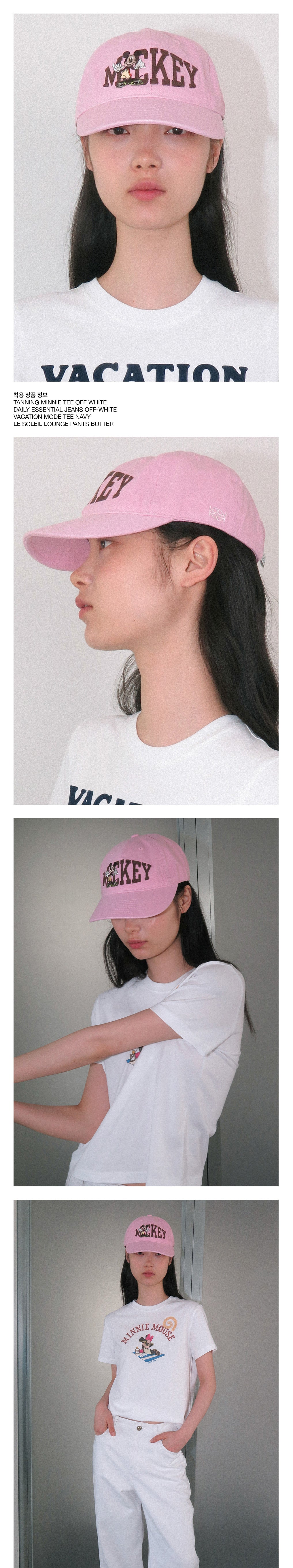 Kijun - Aloha Mickey_Cap (Pink) product image 1 | TRAB K-Fashion Australia