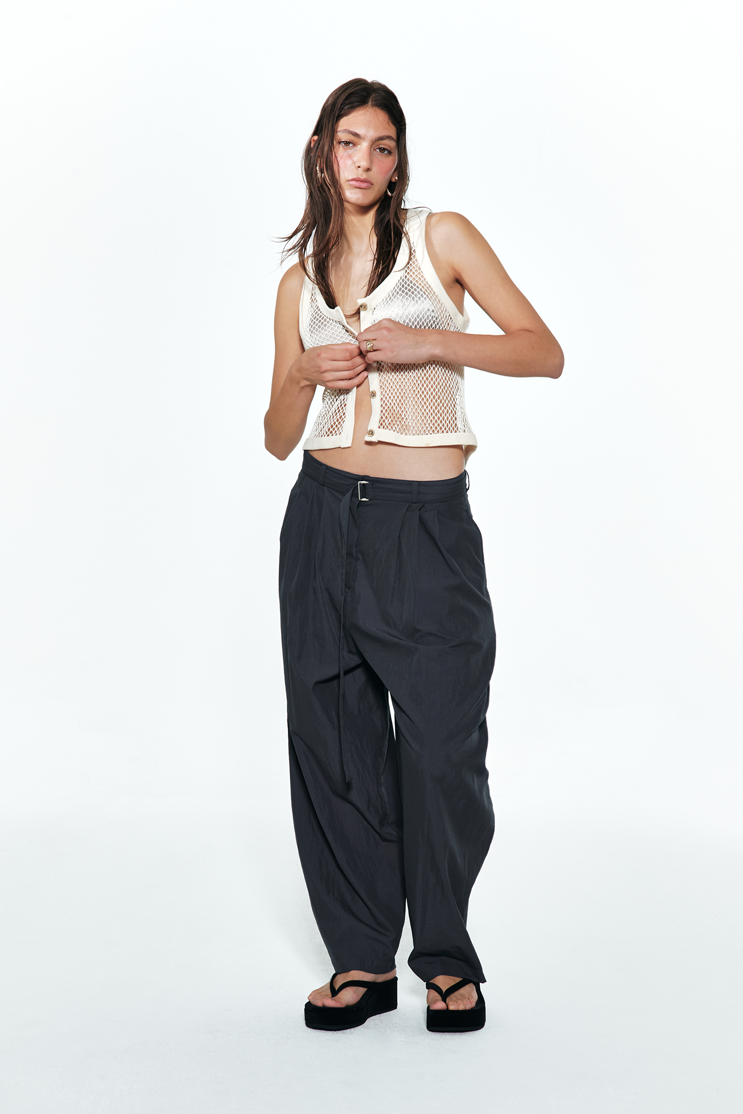 Deinet - Crochet Knit Vest (Ecru) product image 4 | TRAB K-Fashion Australia