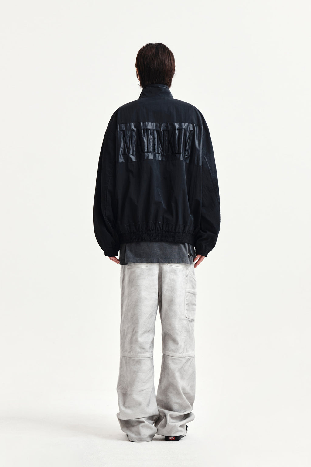 Matin Kim - Embroidery Back Logo Jumper (Black) product image 8 | TRAB K-Fashion Australia