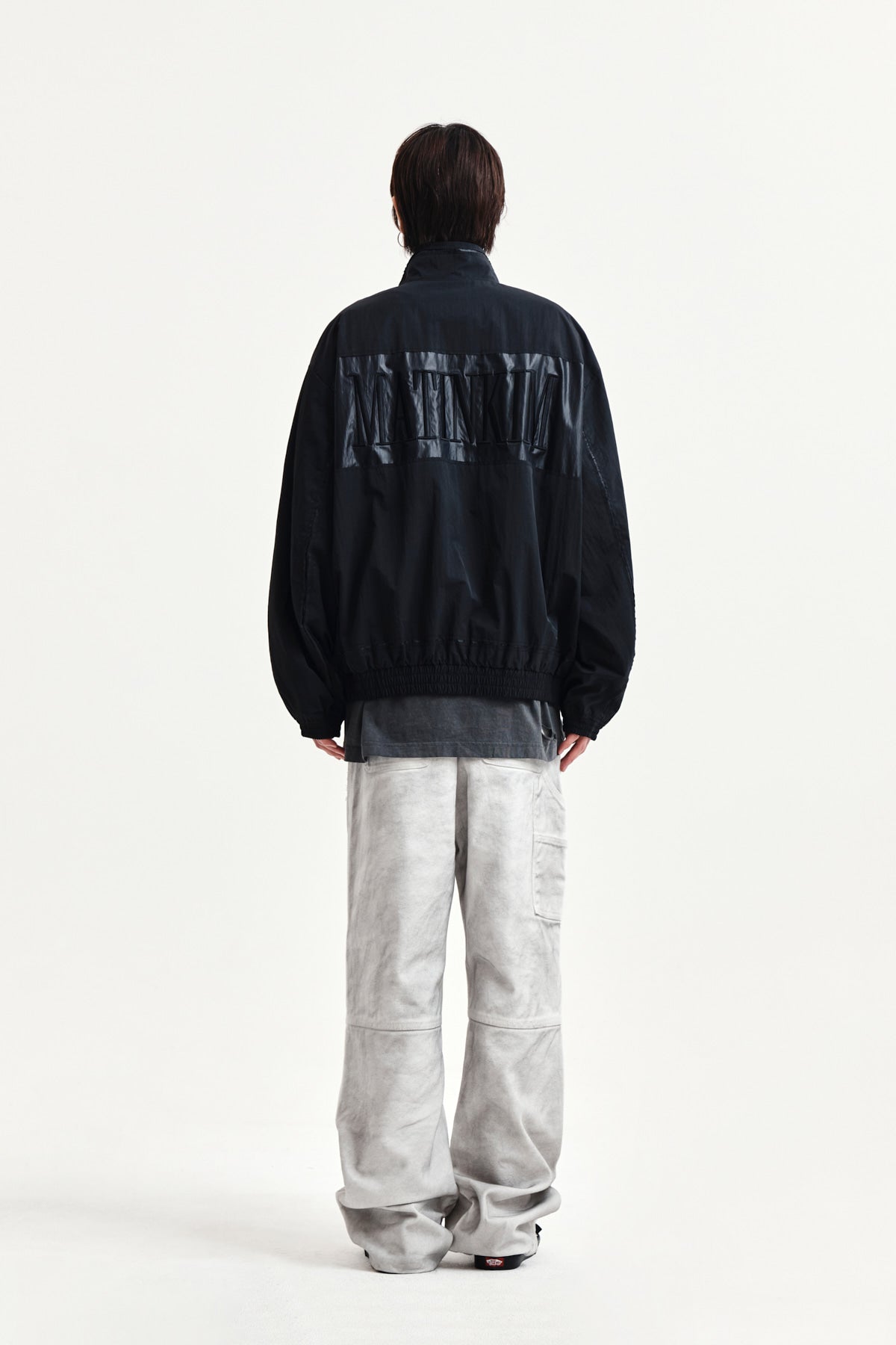 Matin Kim - Embroidery Back Logo Jumper (Black) product image 8 | TRAB K-Fashion Australia