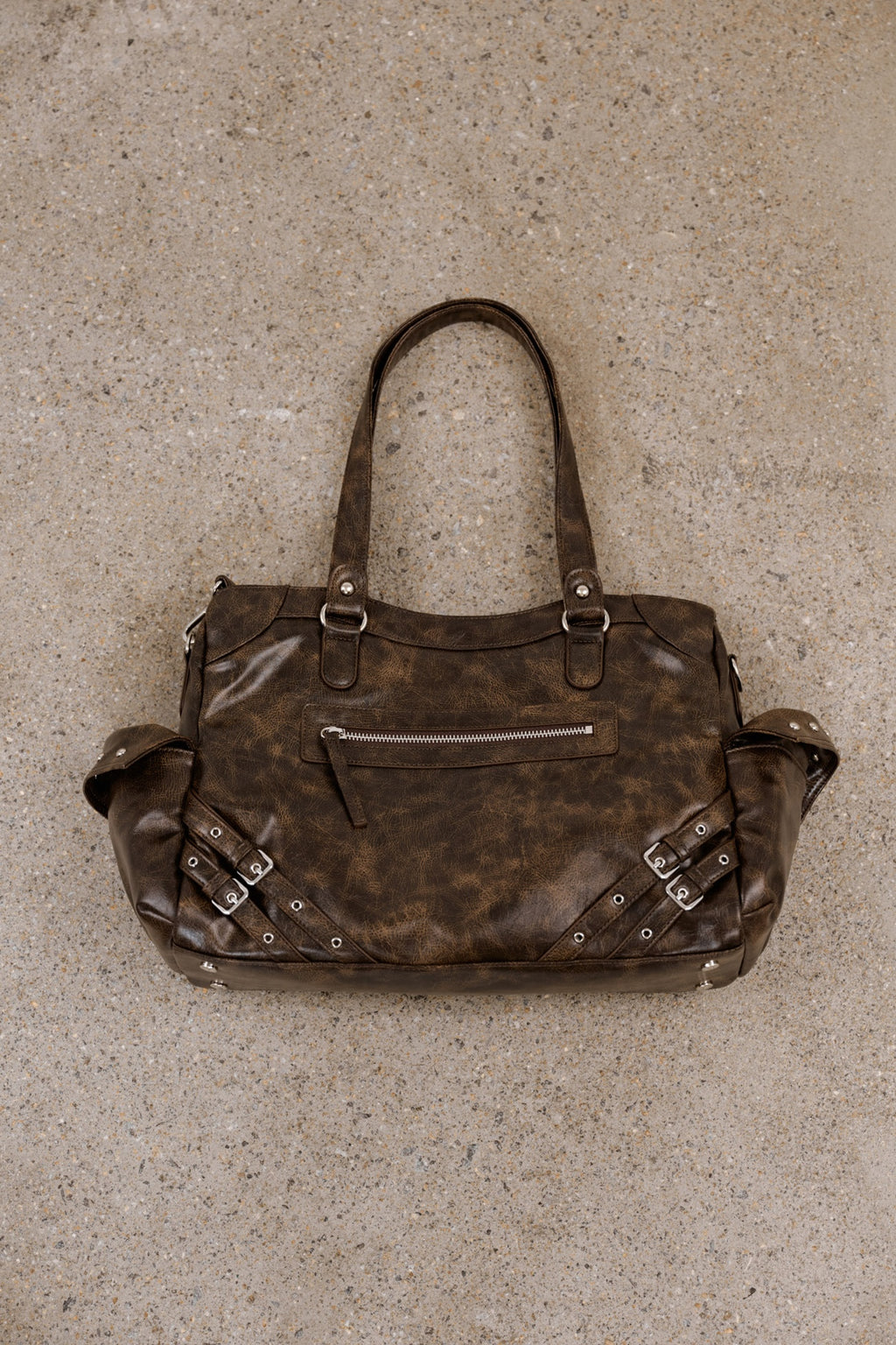 Deinet - Stud Pocket Big Bag (Burgundy) product image 11 | TRAB K-Fashion Australia
