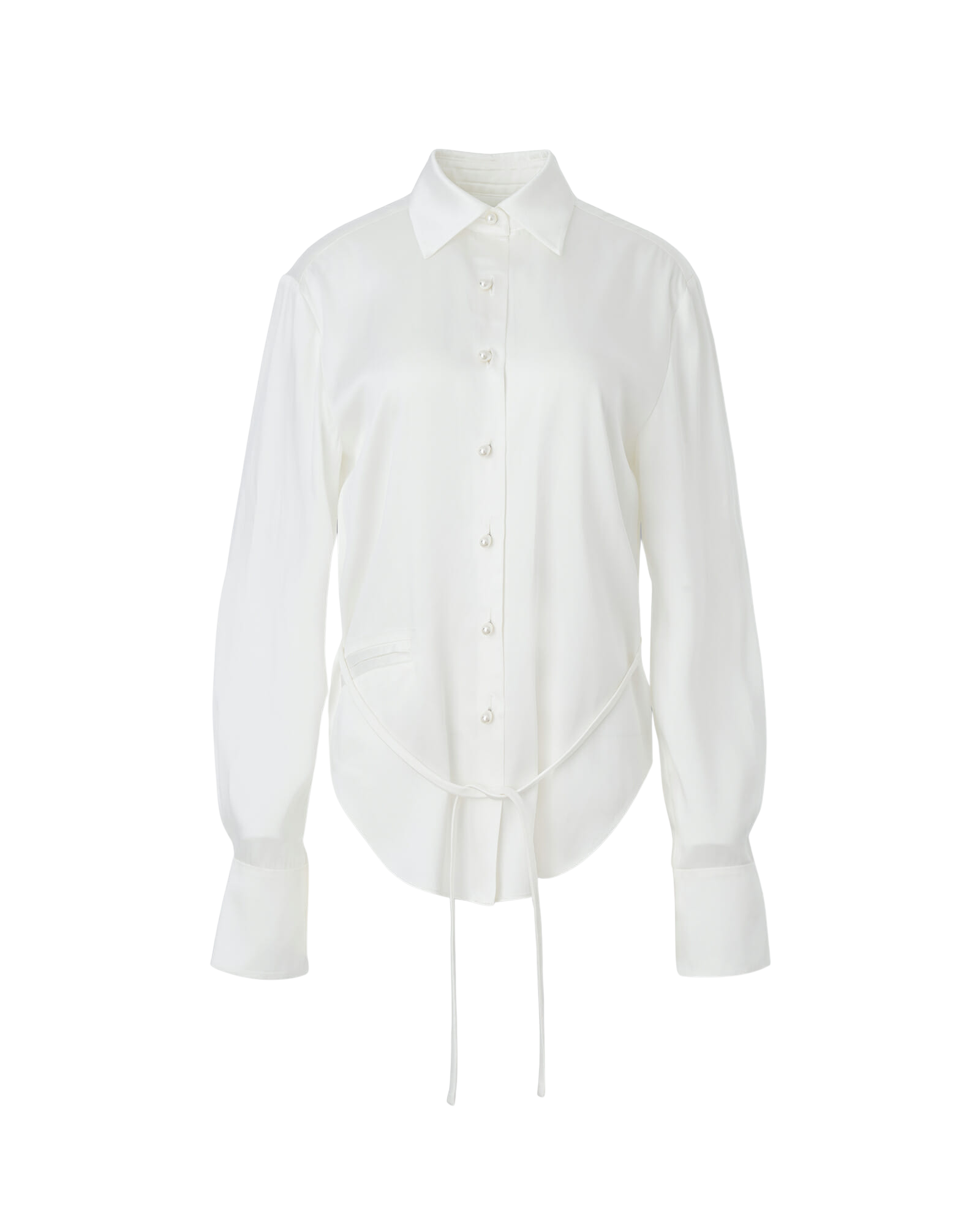 Kimhe Kim - Silk Shirt (White) product image 6 | TRAB K-Fashion Australia