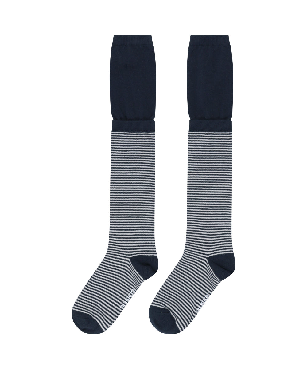 Coyseio - Double-Layer Striped Socks (Navy) product image 11 | TRAB K-Fashion Australia