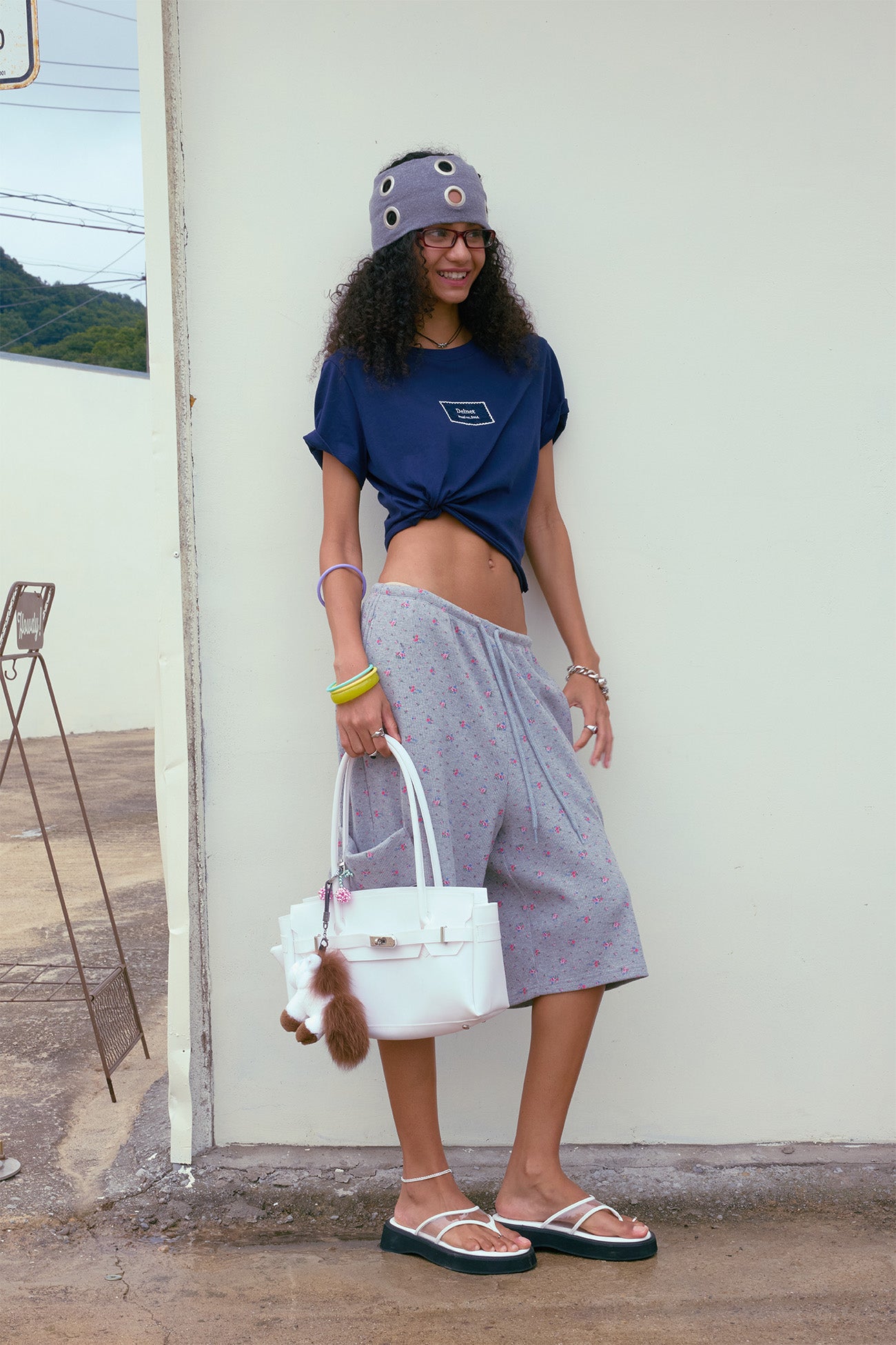 Deinet - Laced Patch T-Shirt (Navy) product image 5 | TRAB K-Fashion Australia