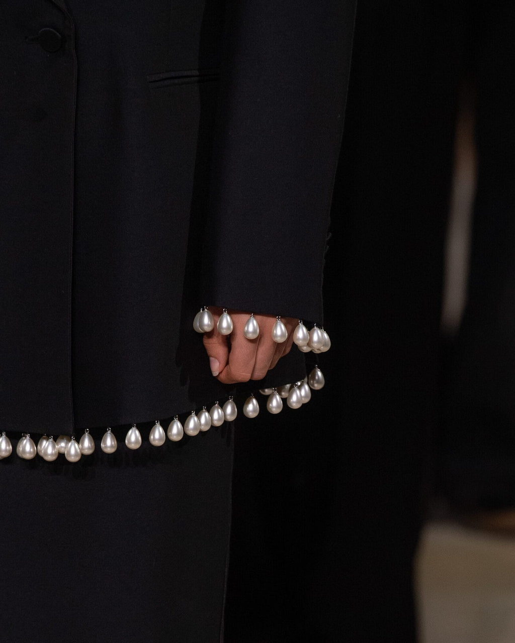 Kimhe Kim - Pearl Embellished Tuxedo (Black) product image 3 | TRAB K-Fashion Australia