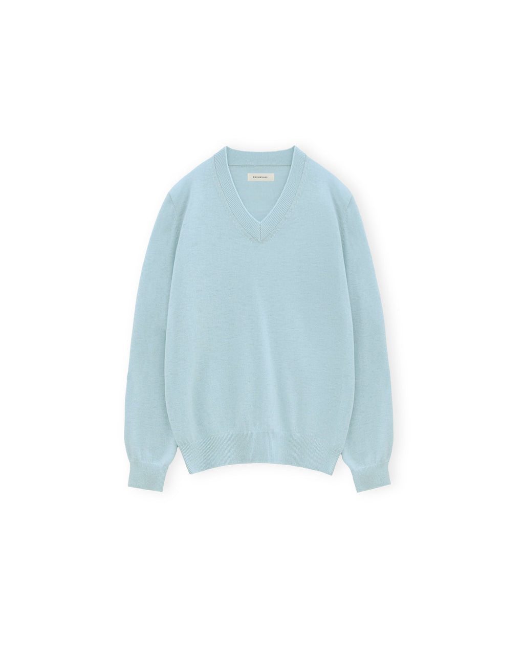 Brownyard - Extra Super Fine V Neck Knit (Light Blue) product image 4 | TRAB K-Fashion Australia