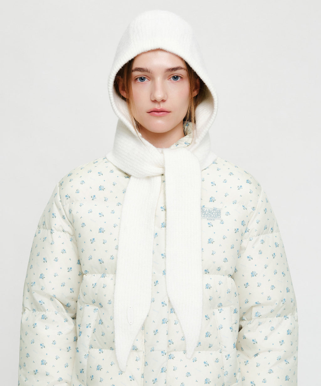 Marithe & Francois Girbaud - Regular Logo Scarf Balaclava (Ivory) product image 6 | TRAB K-Fashion Australia
