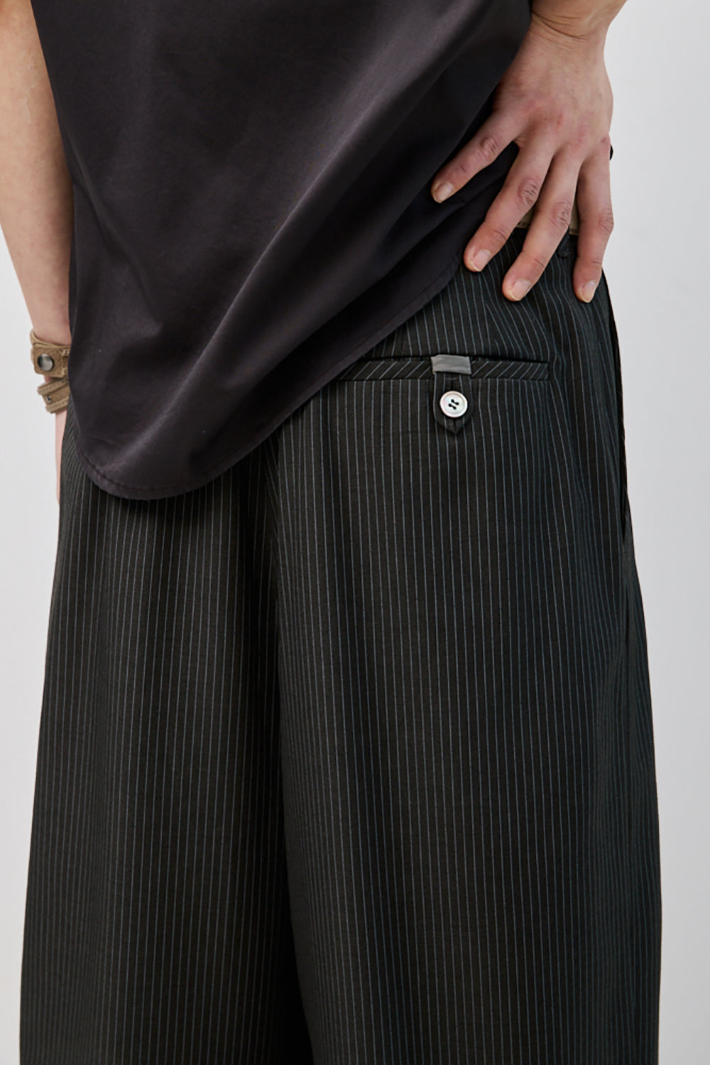 Hatchingroom - Contrast Trousers Stripe (Dark Grey) product image 12 | TRAB K-Fashion Australia