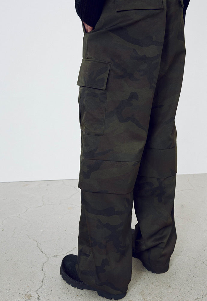 Tonywack - Camouflage Nylon Cargo Pants (Dark Olive) product image 4 | TRAB K-Fashion Australia