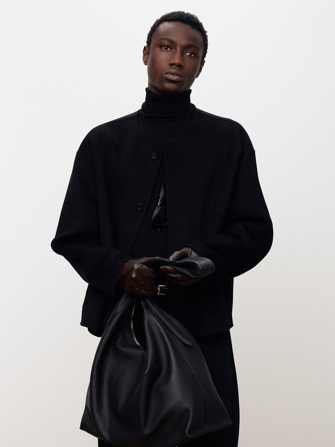 Tonywack - Hand-Made Cashmere Collarless Jacket (Black) product image 9 | TRAB K-Fashion Australia