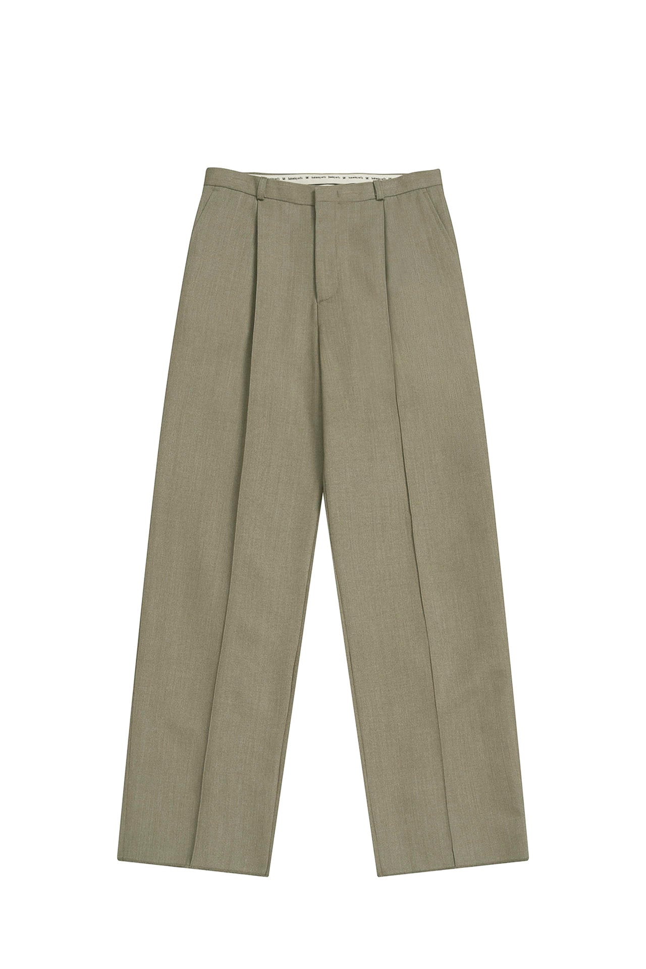 STU - Low Rise Pin Tuck Wool Slacks (Beige) product image 17 | TRAB K-Fashion Australia