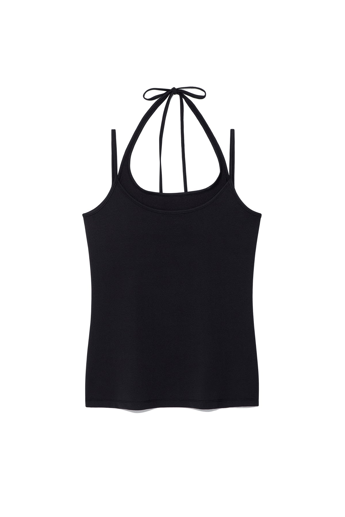 Matin Kim - String Halter Neck Tank Top (Black) product image 2 | TRAB K-Fashion Australia