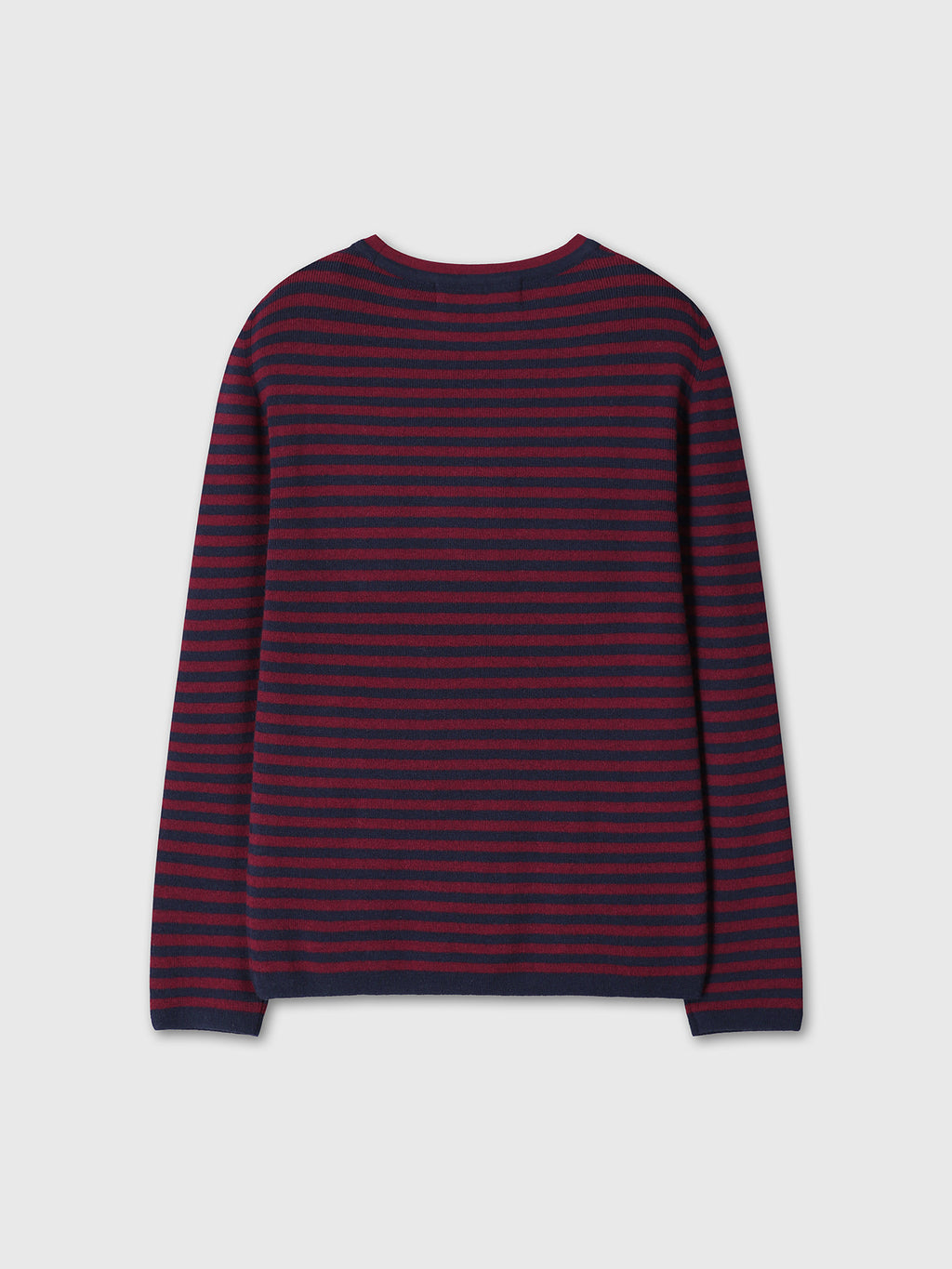 Tonywack - Merino Wool Essential Stripe Knit (Navy/Maroon) product image 10 | TRAB K-Fashion Australia