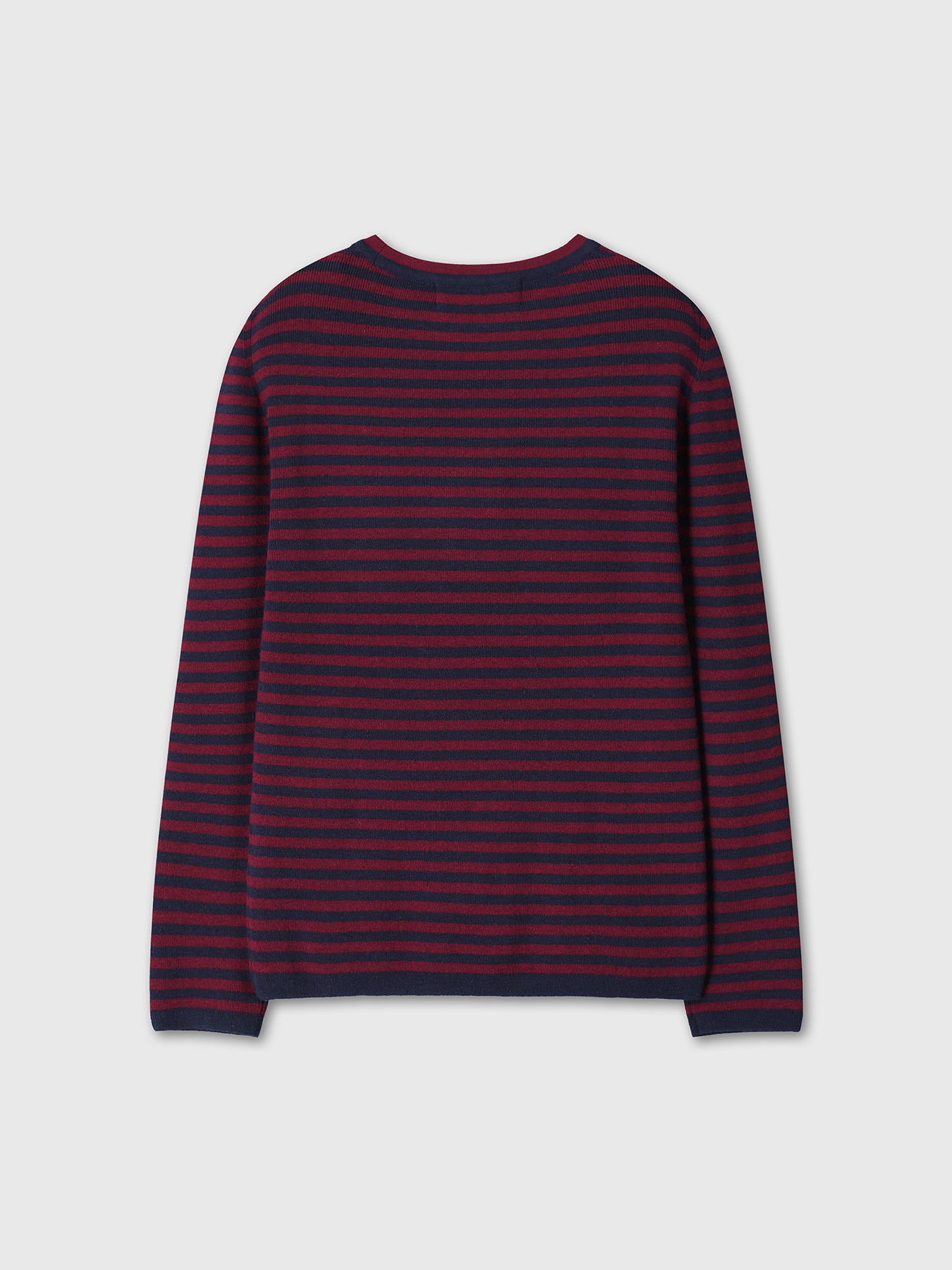 Tonywack - Merino Wool Essential Stripe Knit (Navy/Maroon) product image 10 | TRAB K-Fashion Australia