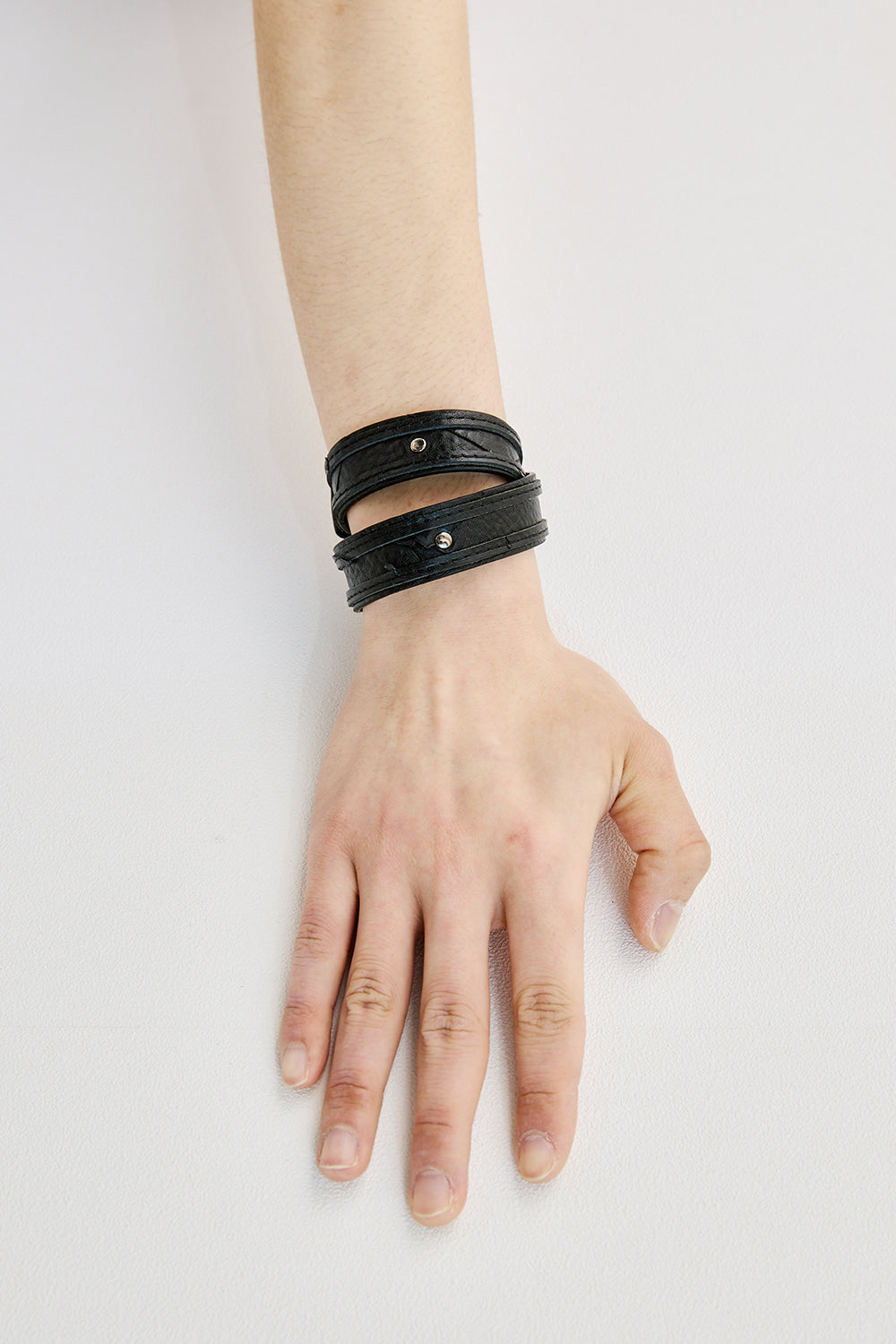 Hatchingroom - Leather Bracelet Slash Black (OC) product image 1 | TRAB K-Fashion Australia