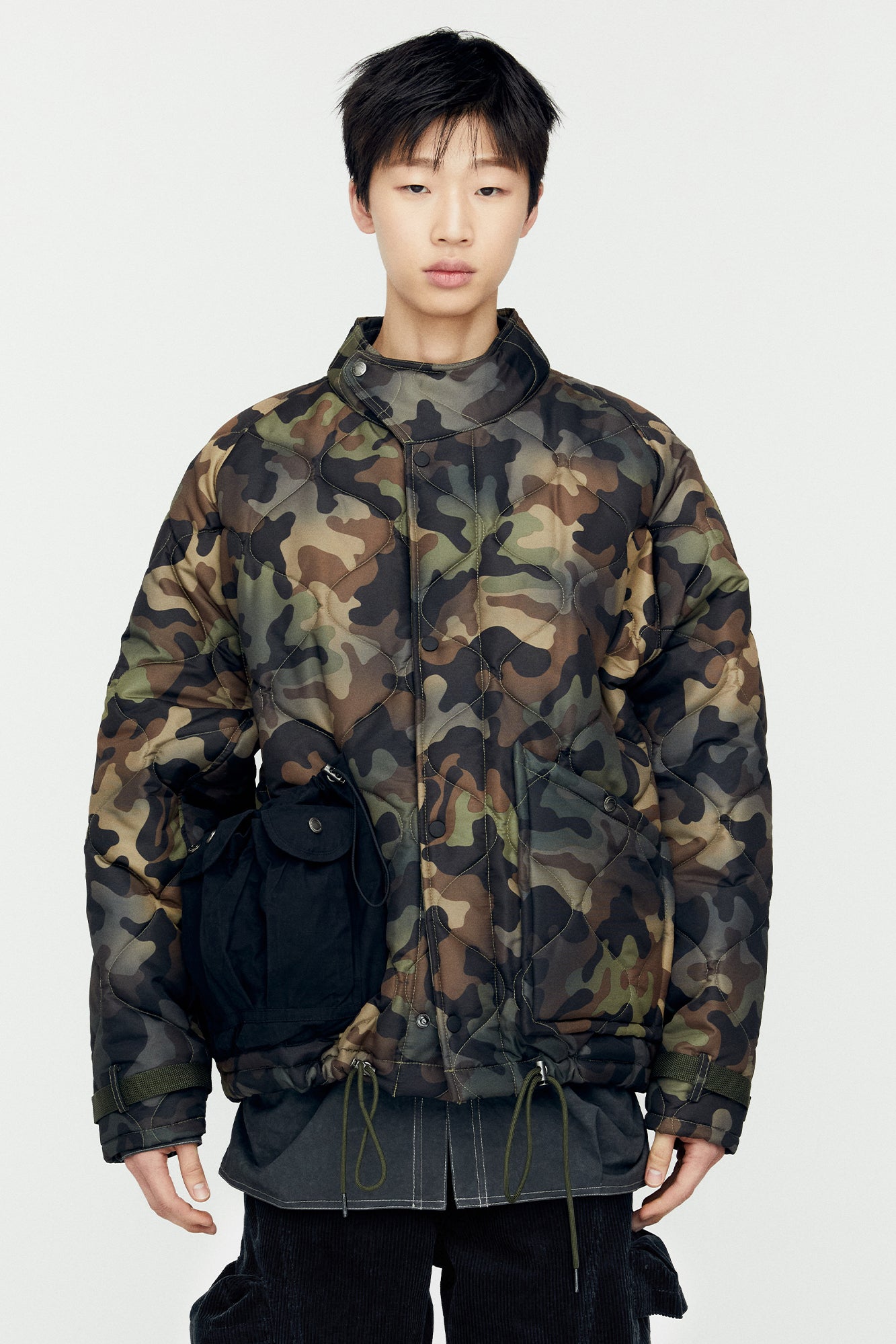 Andersson Bell - New Multi-Pocket Camouflage Quilted Jumper (Sand) product image 5 | TRAB K-Fashion Australia