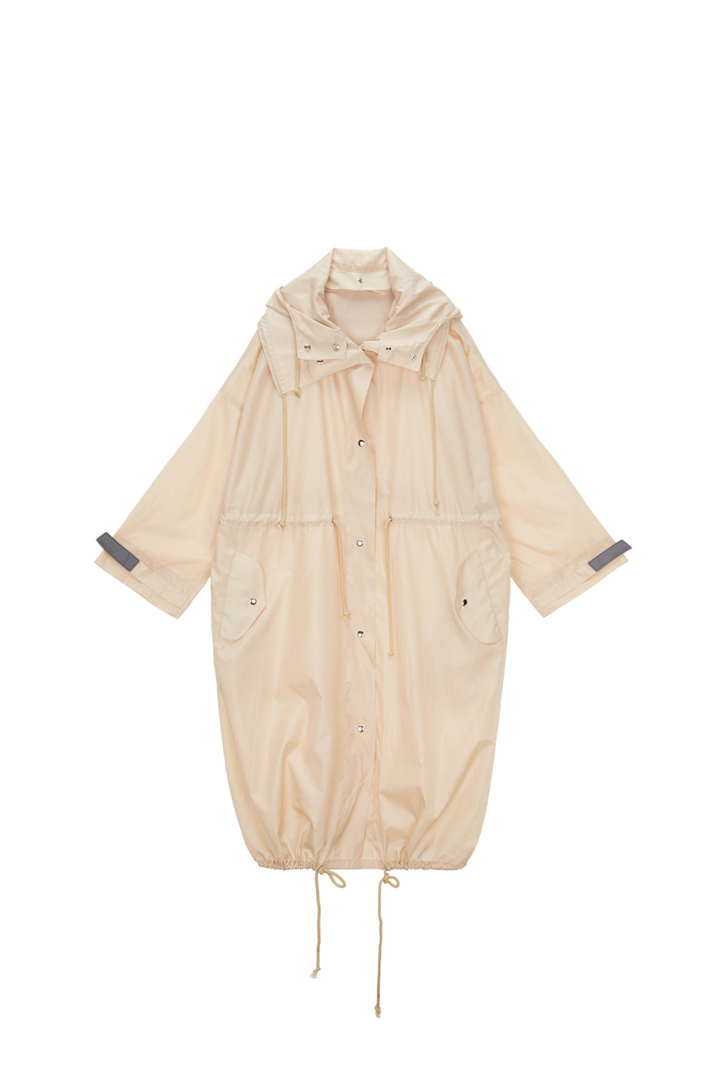 Matin Kim - City Breeze Maxi Windbreaker (Beige) product image 2 | TRAB K-Fashion Australia