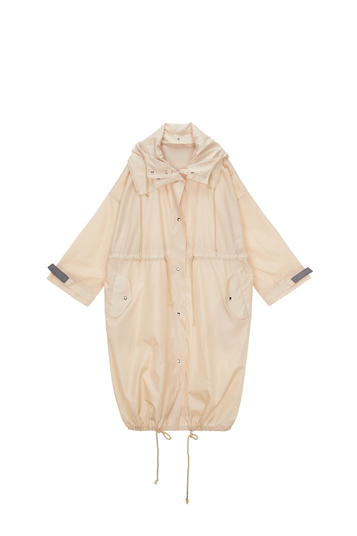 Matin Kim - City Breeze Maxi Windbreaker (Beige) product image 2 | TRAB K-Fashion Australia