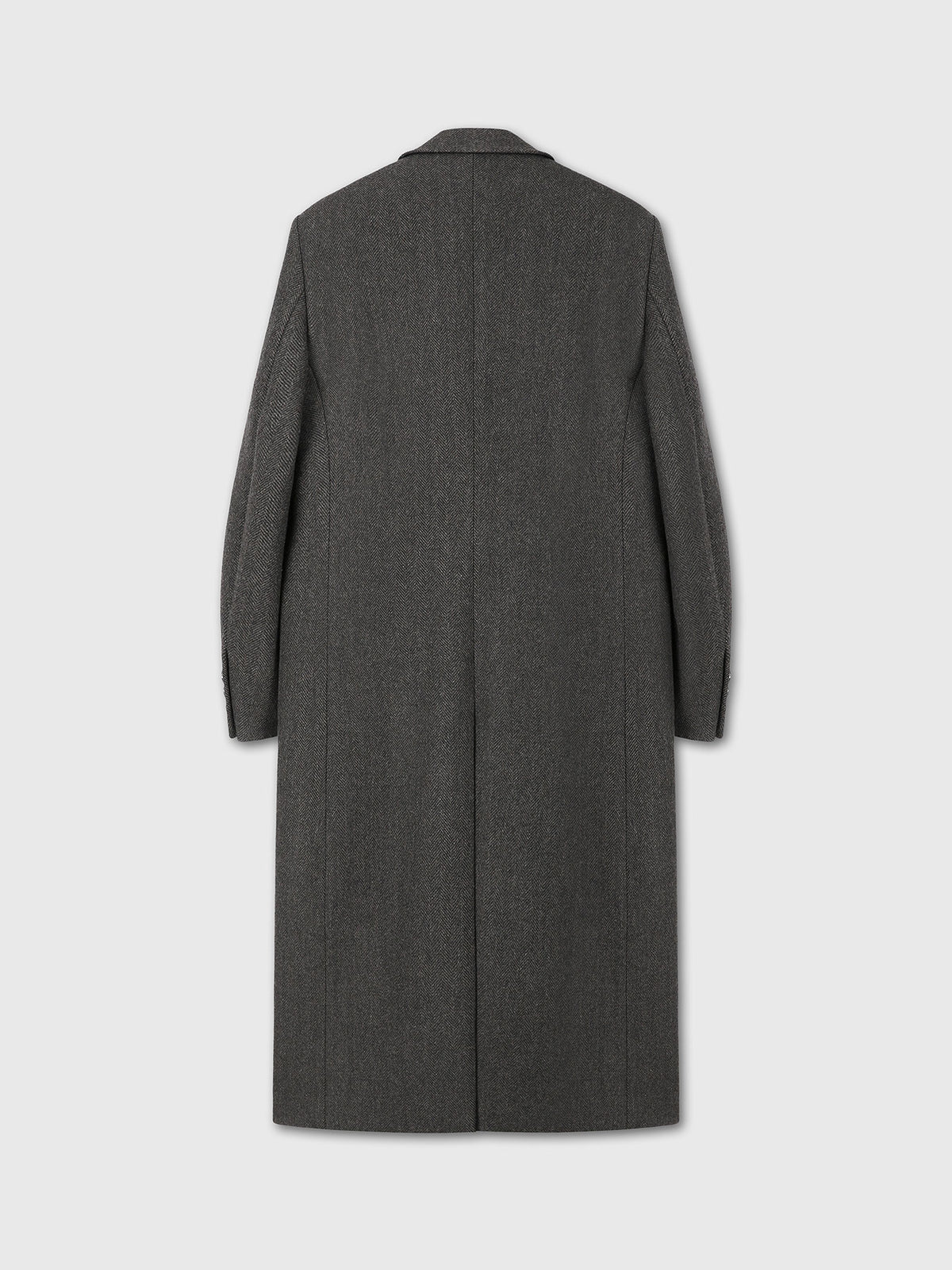 Tonywack - Herringbone Wool Double-Breasted Coat (Moss Brown) product image 8 | TRAB K-Fashion Australia