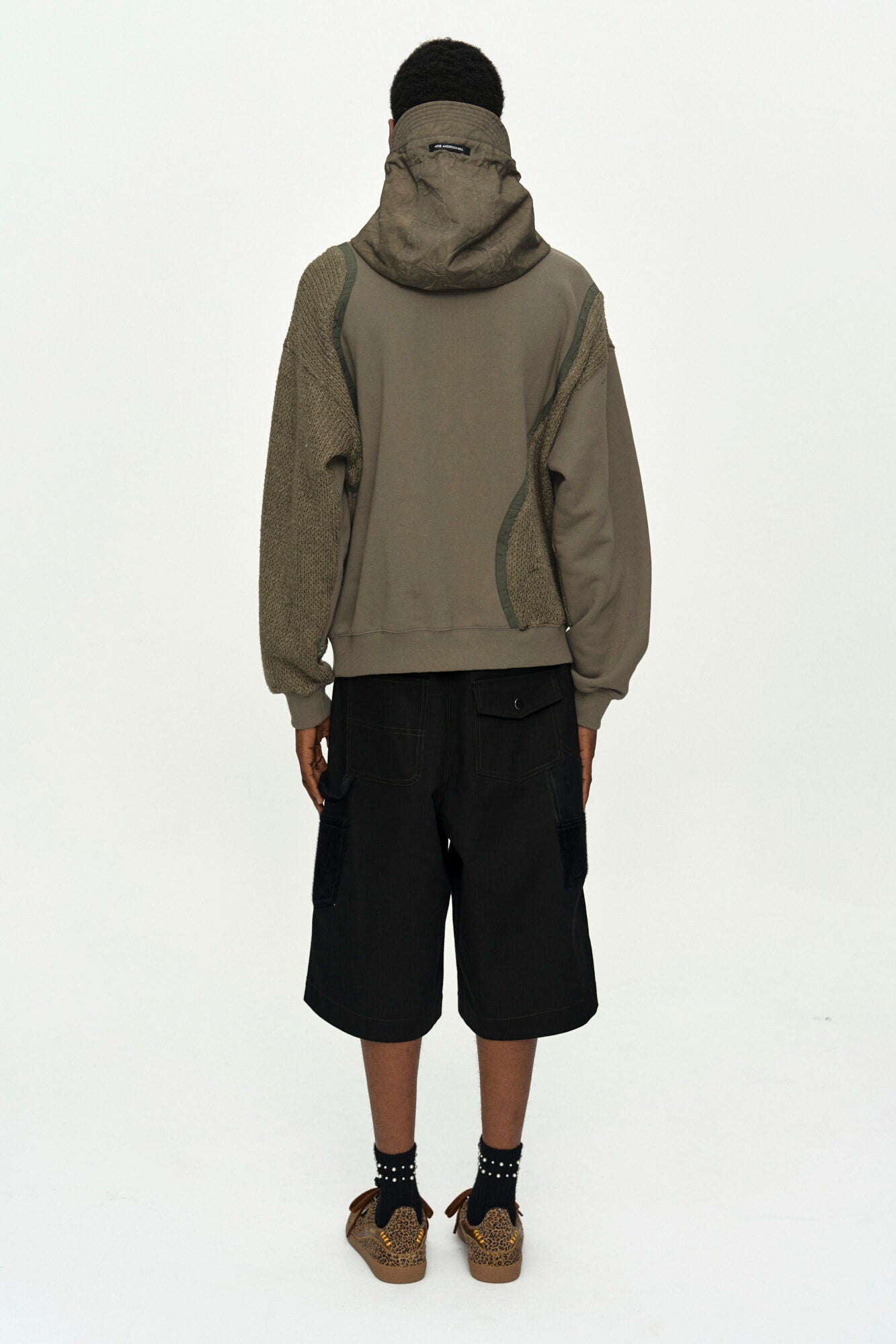 Andersson Bell - Detachable Balaclava Sweatshirt (Khaki) product image 4 | TRAB K-Fashion Australia