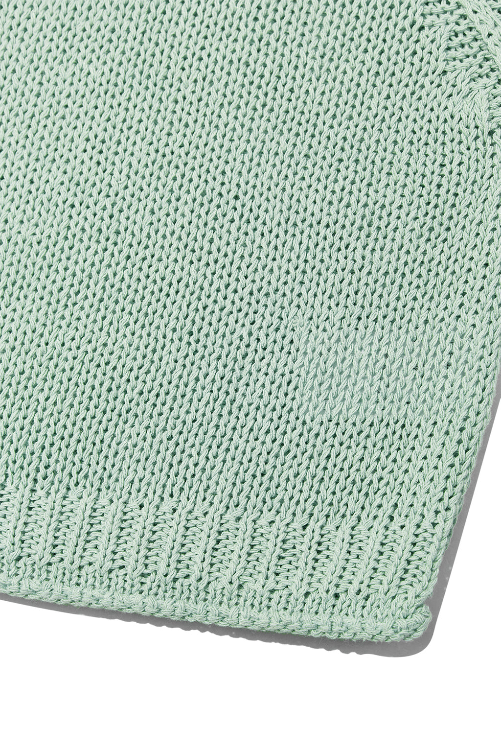 Matin Kim - Three Quarter Sleeve Logo Knit Pullover (Mint) product image 4 | TRAB K-Fashion Australia