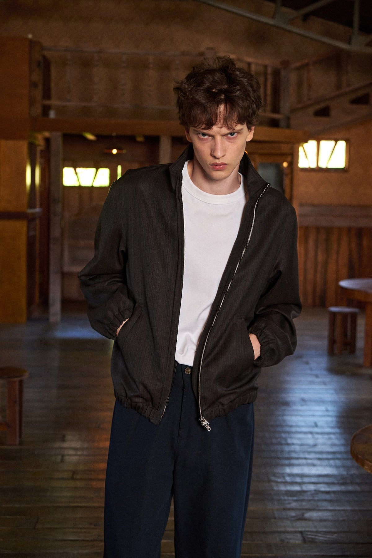STU - Shift High-neck Jacket (Charcoal) product image 3 | TRAB K-Fashion Australia