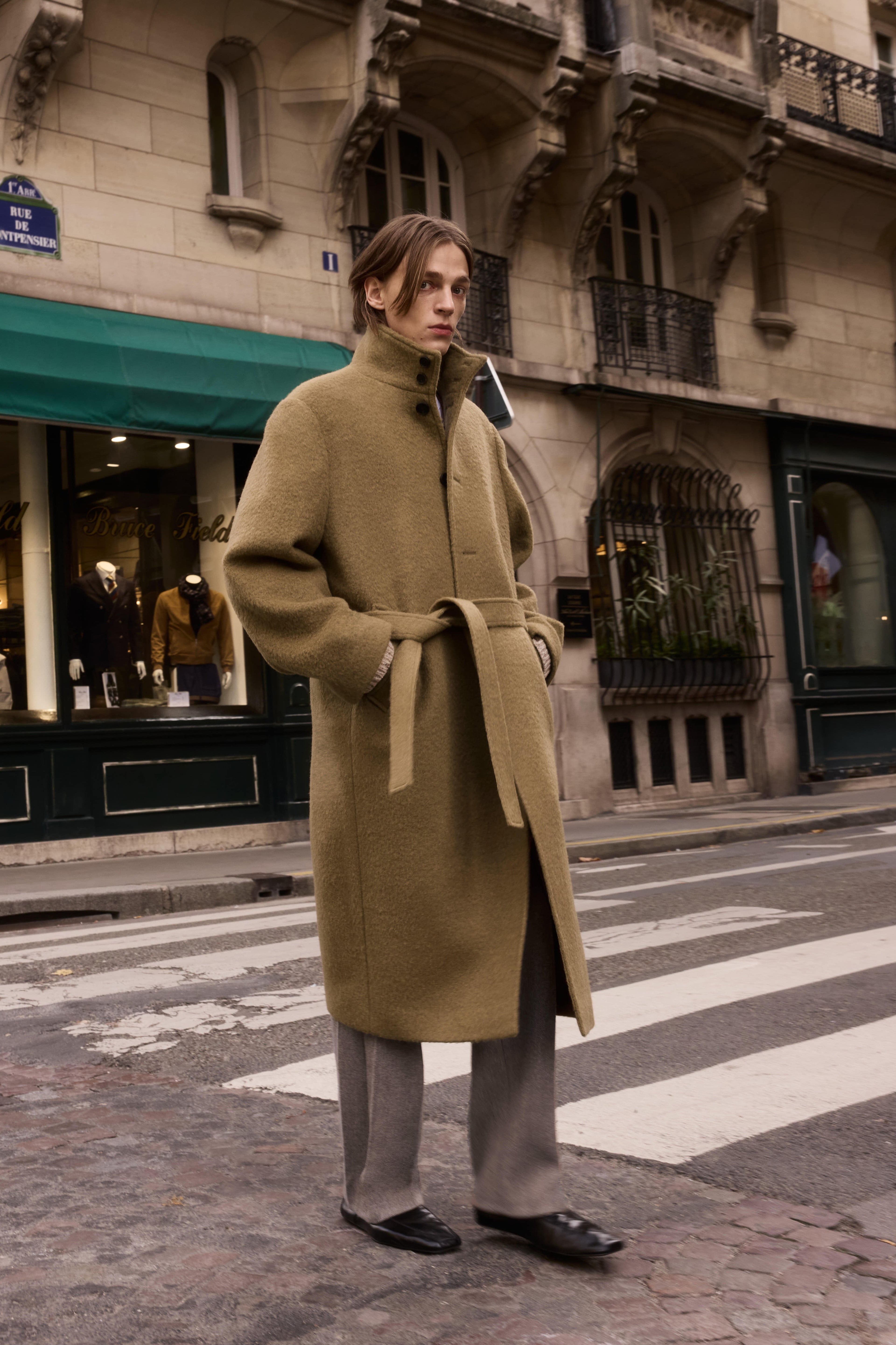 STU - High Neck Alpaca Mac Coat In (Camel) product image 15 | TRAB K-Fashion Australia