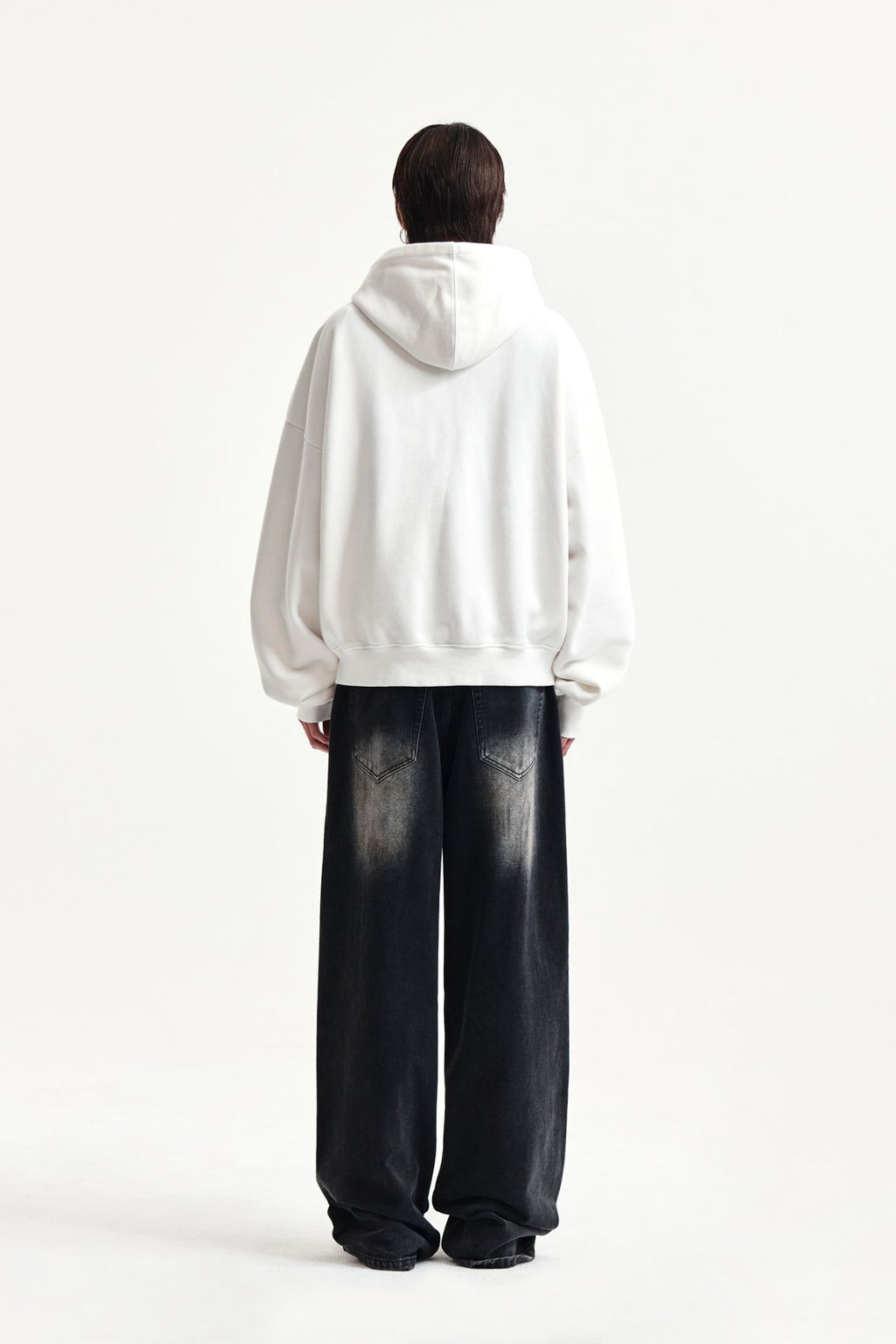 Matin Kim - Vintage Dirty Washed Denim Pants (Black) product image 12 | TRAB K-Fashion Australia