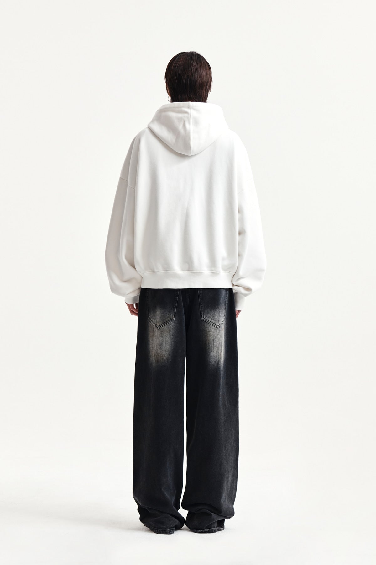 Matin Kim - Vintage Dirty Washed Denim Pants (Black) product image 12 | TRAB K-Fashion Australia