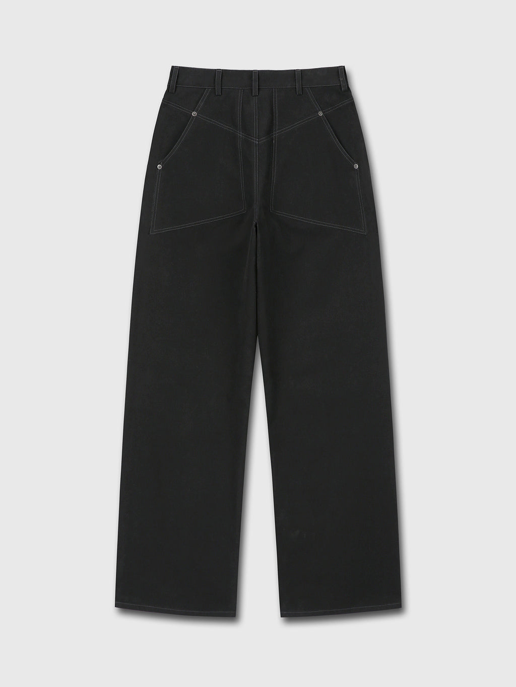 Tonywack - Wide-Leg Cotton Work Pants (Black) product image 9 | TRAB K-Fashion Australia