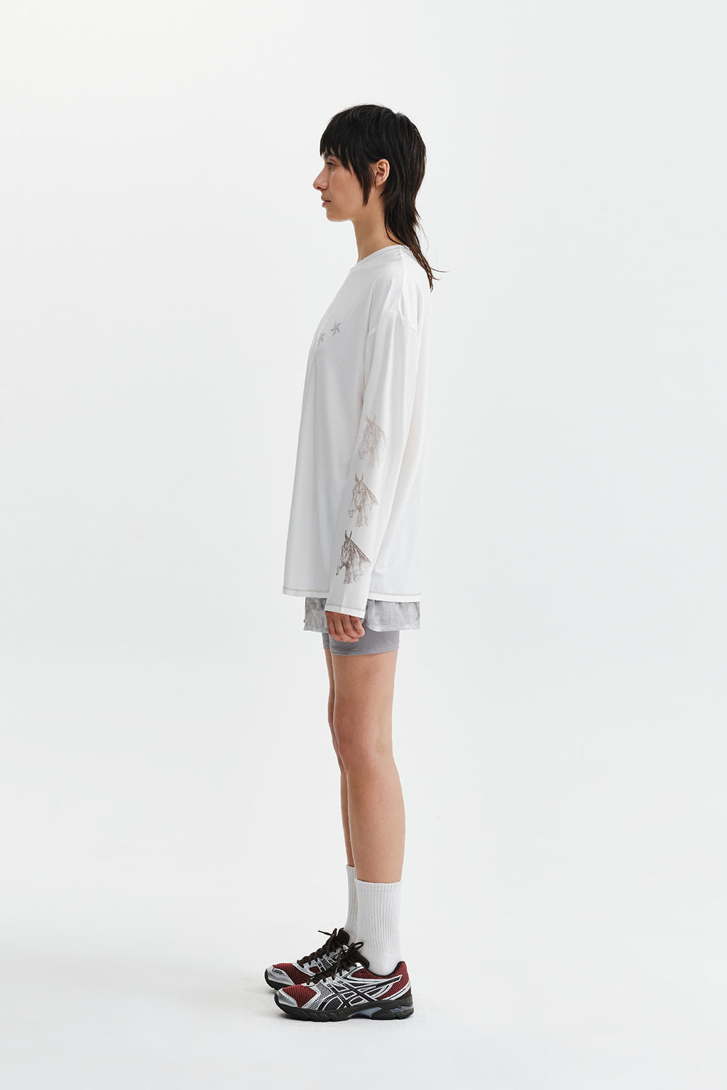 Matin Kim - Matin Pace Graffiti Covered Top (Ivory) product image 7 | TRAB K-Fashion Australia