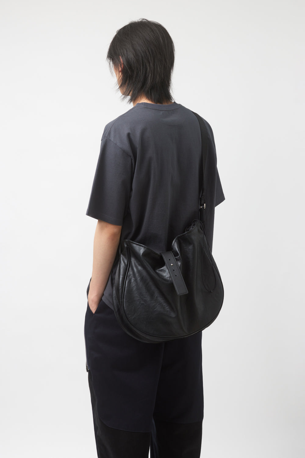Hatchingroom - Wavy Bag Faux Leather (Black) product image 13 | TRAB K-Fashion Australia