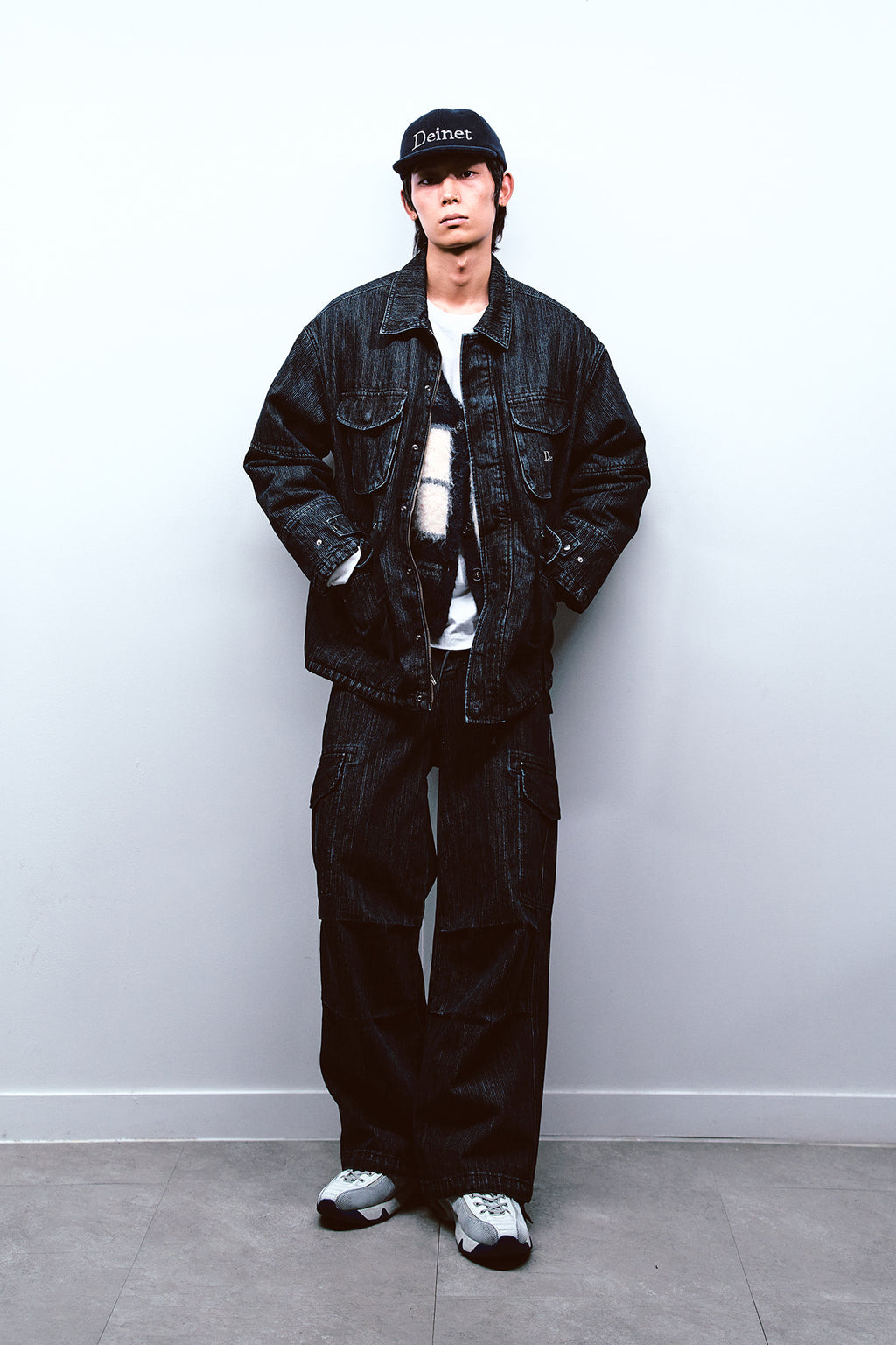 Deinet - Chain Denim M51 Cargo Pants (Blue) product image 5 | TRAB K-Fashion Australia