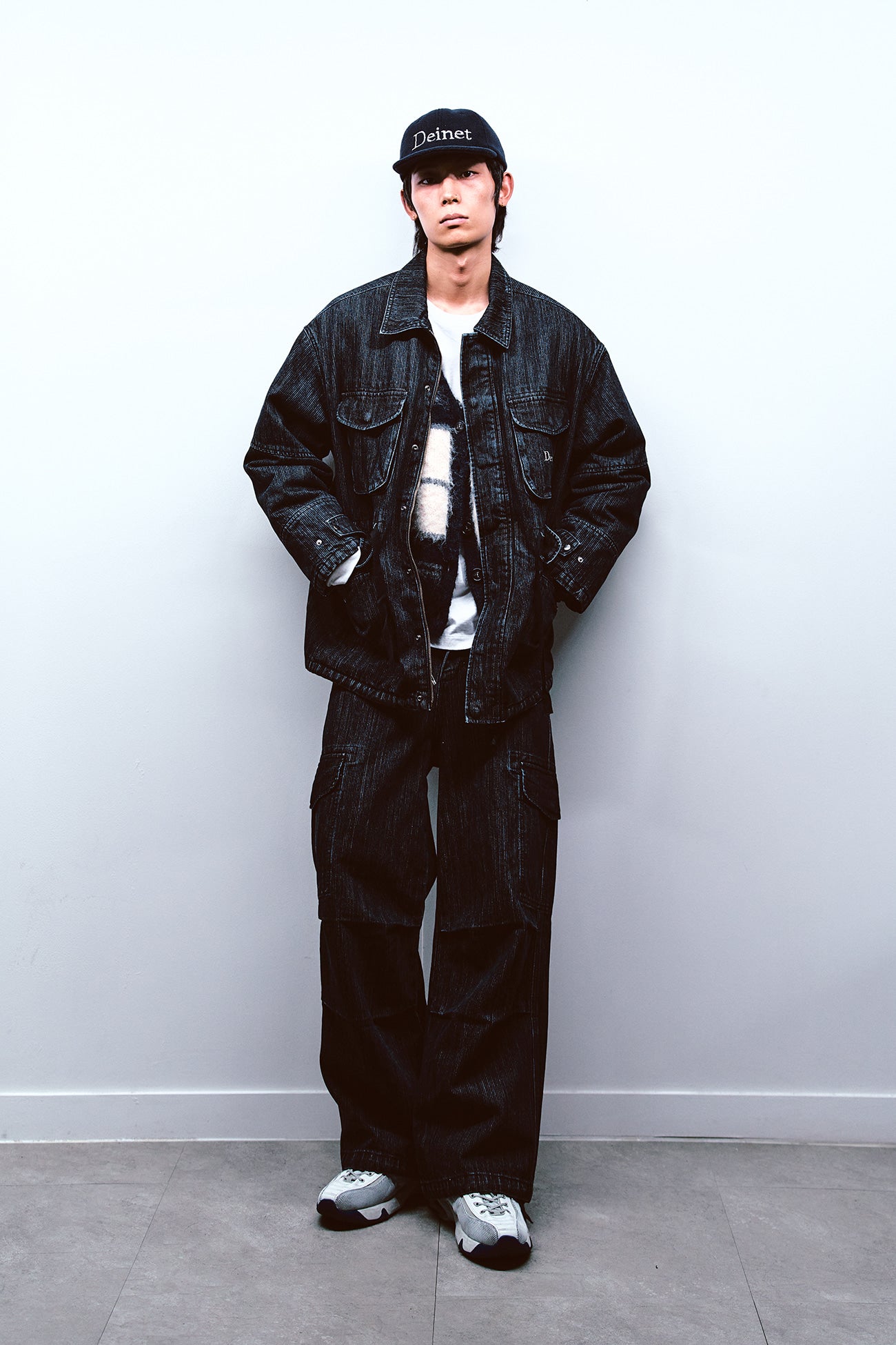 Deinet - Chain Denim M51 Cargo Pants (Blue) product image 5 | TRAB K-Fashion Australia